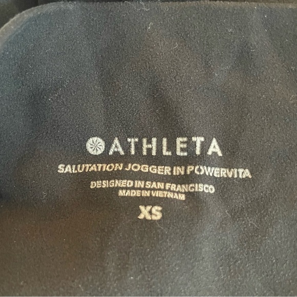 Athleta Black Salutation High Rise Jogger Athletic Pants 20623 - Picture 8 of 12